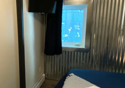 bedroom with television