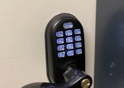 door with combination lock