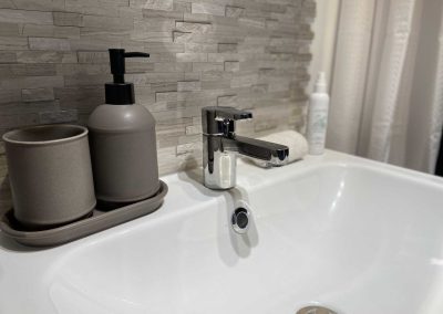 hand soap on sink